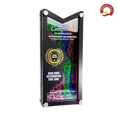 Square Honor Black Acrylic Award 1006
