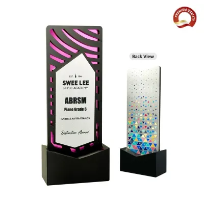 Square Honor Black Acrylic Award 1015