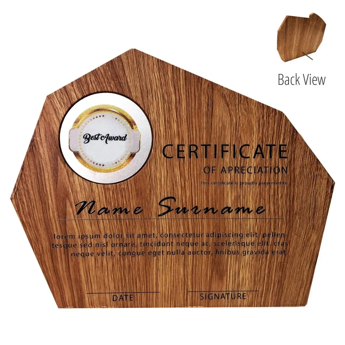 Wooden Plaque 7442