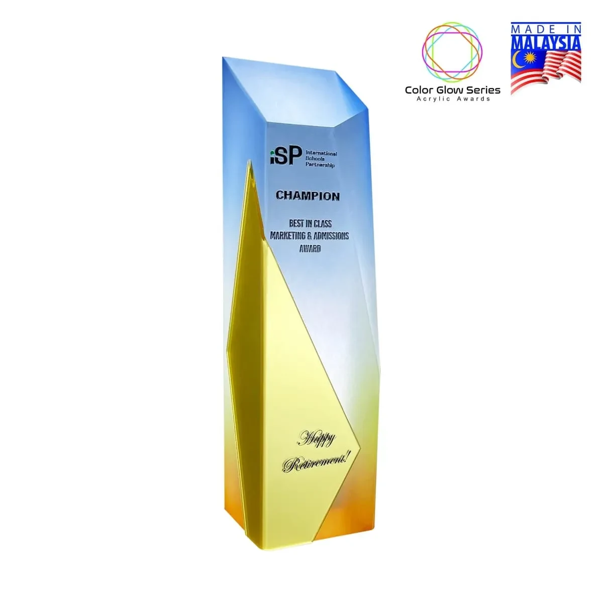 Frost Color Glow Acrylic Award 1055