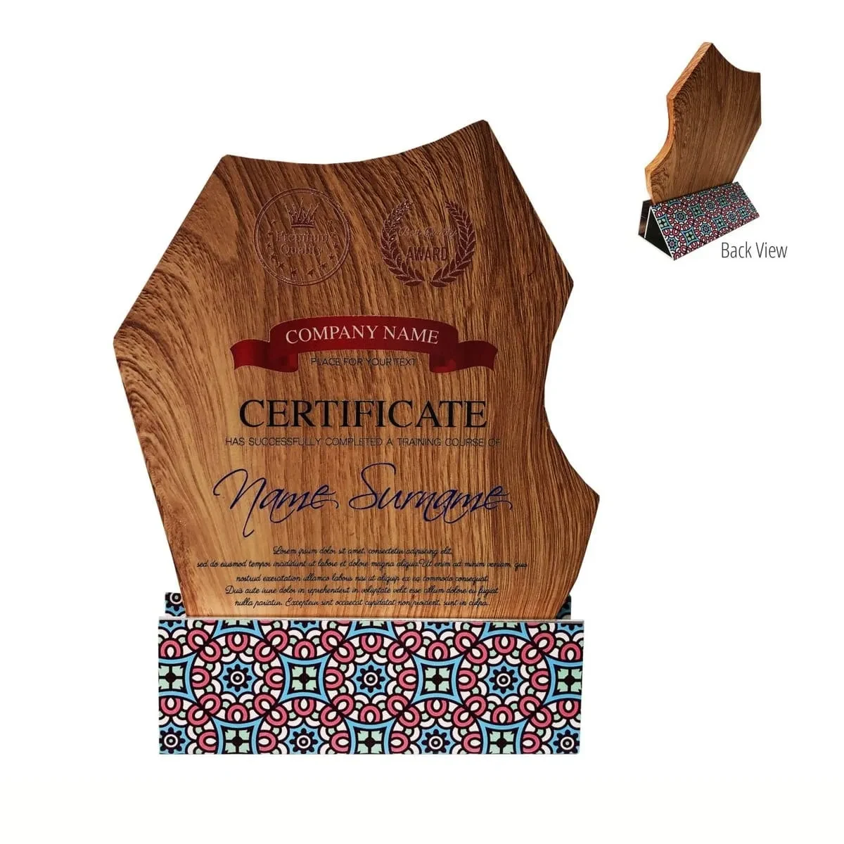 Wooden Plaque 7450