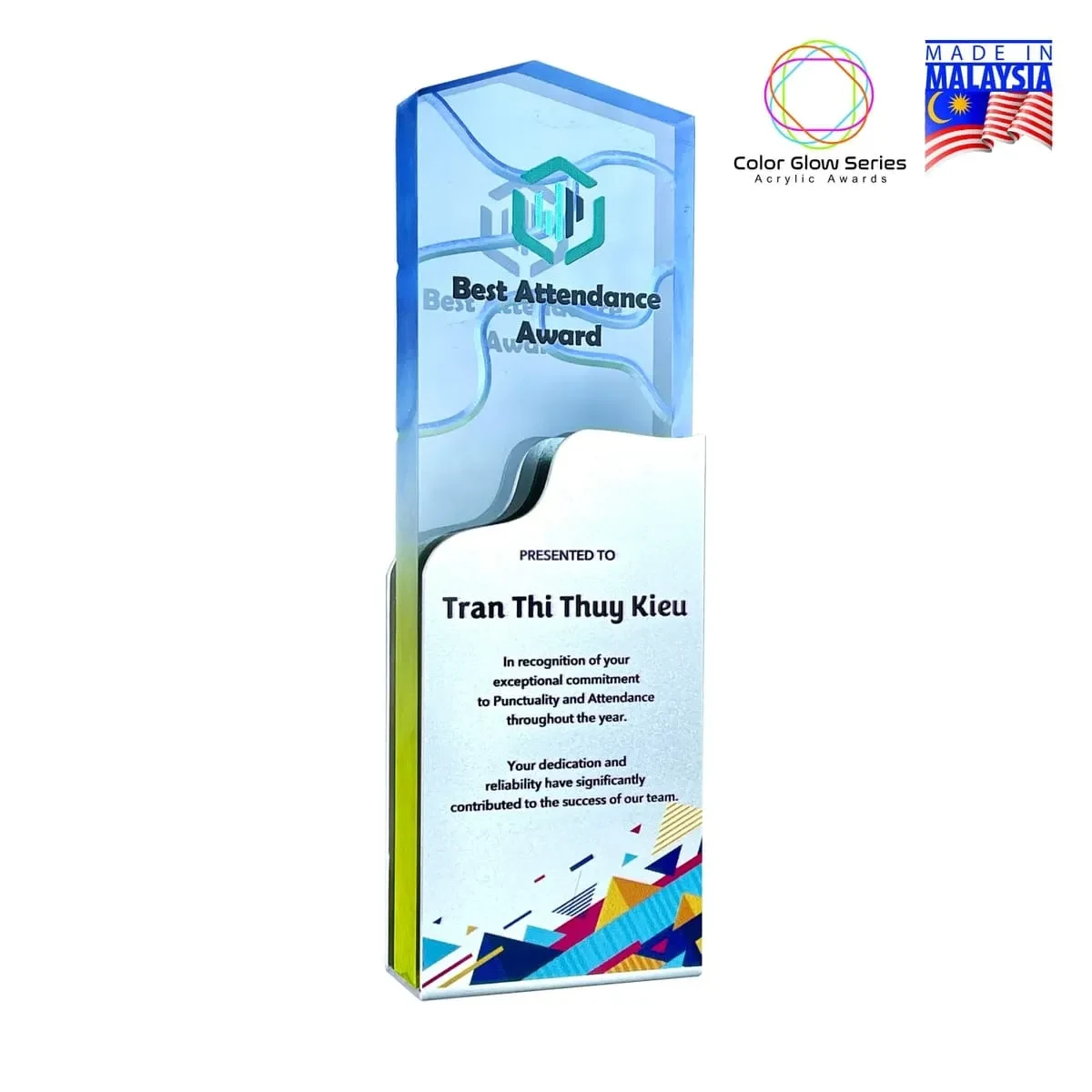 Color Glow Acrylic Award 1076