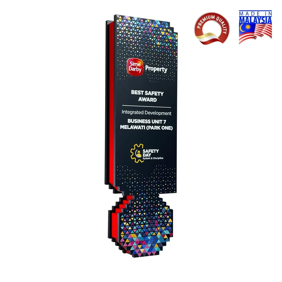Square Honor Black Acrylic Award 1093
