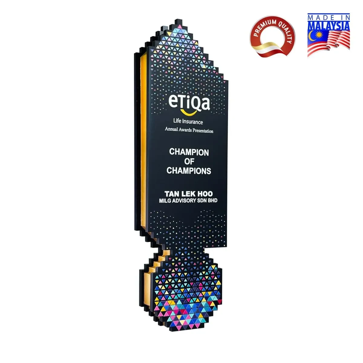 Square Honor Black Acrylic Award 1094