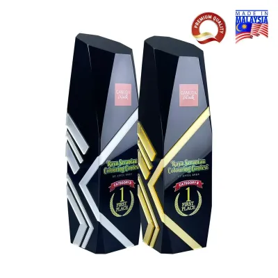 Square Honor Black Acrylic Award (GOLD / SILVER) 1101