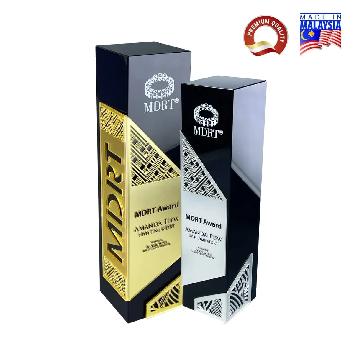 Square Honor Black Acrylic Award 1105