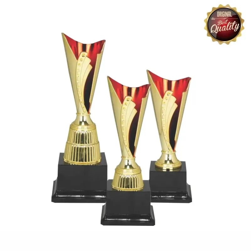 Economy Trophy (GOLD RED) 19294 polymer plastic trophies product image