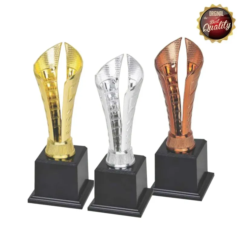Economy Trophy (GOLD, SILVER, BRONZE) 19406 polymer plastic trophies product image