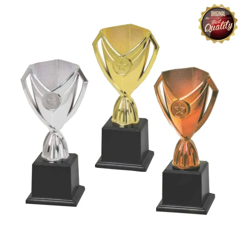 Economy Trophy (GOLD, SILVER, BRONZE) 19478 polymer plastic trophies product image