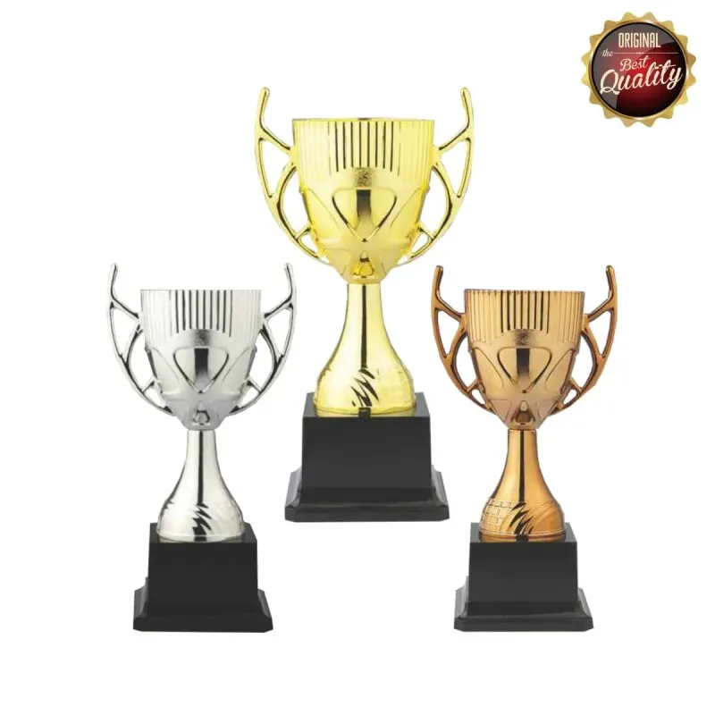 Economy Trophy (GOLD, SILVER, BRONZE) 19483 polymer plastic trophies product image