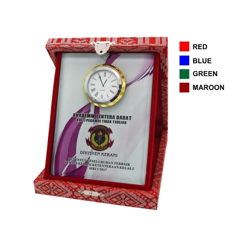 Songket Box with Crystal Clock 2021 mixed materials wall clocks product image