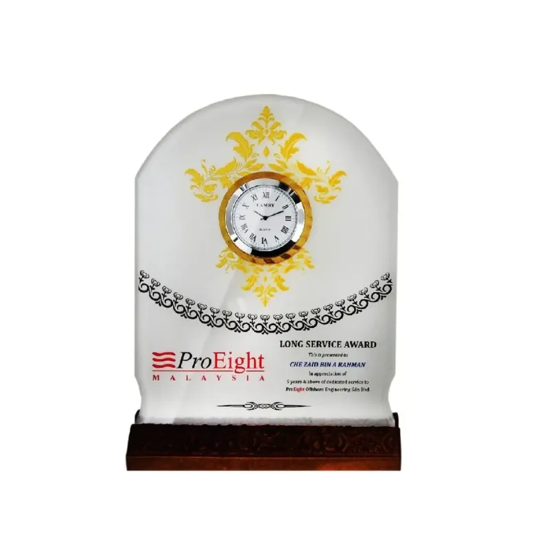 Crystal Plaque with Clock 2048 product image