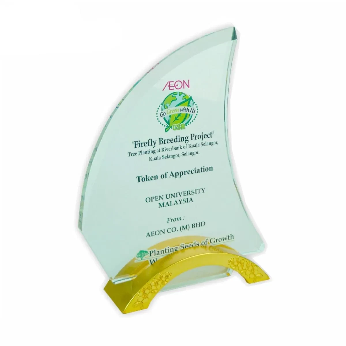 Exclusive Crystal Plaque 3002