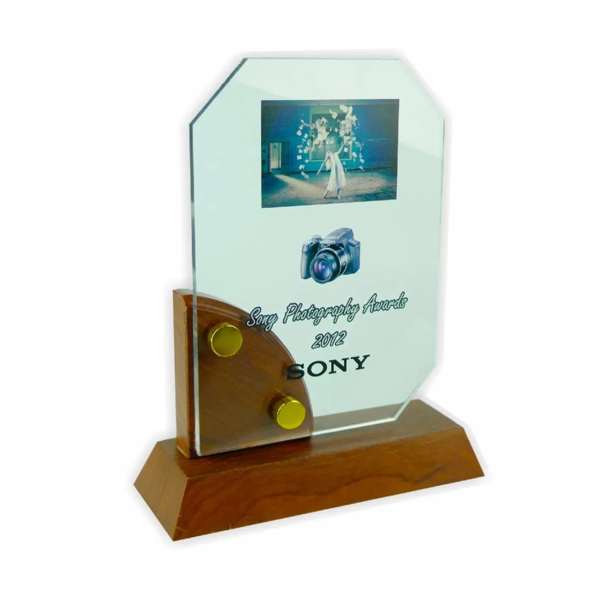 Exclusive Wooden Crystal Plaque 3008