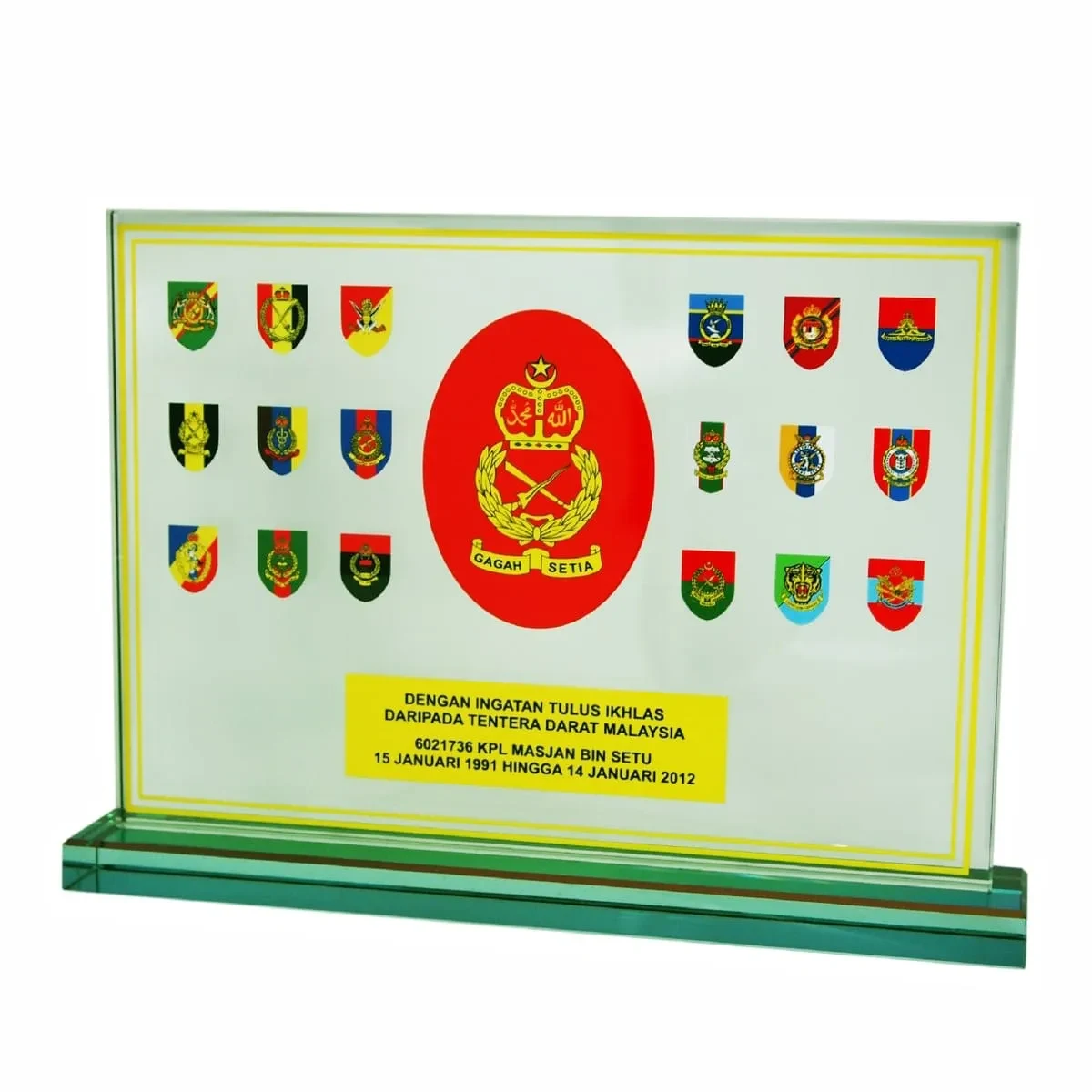 Exclusive Crystal Plaque 3029