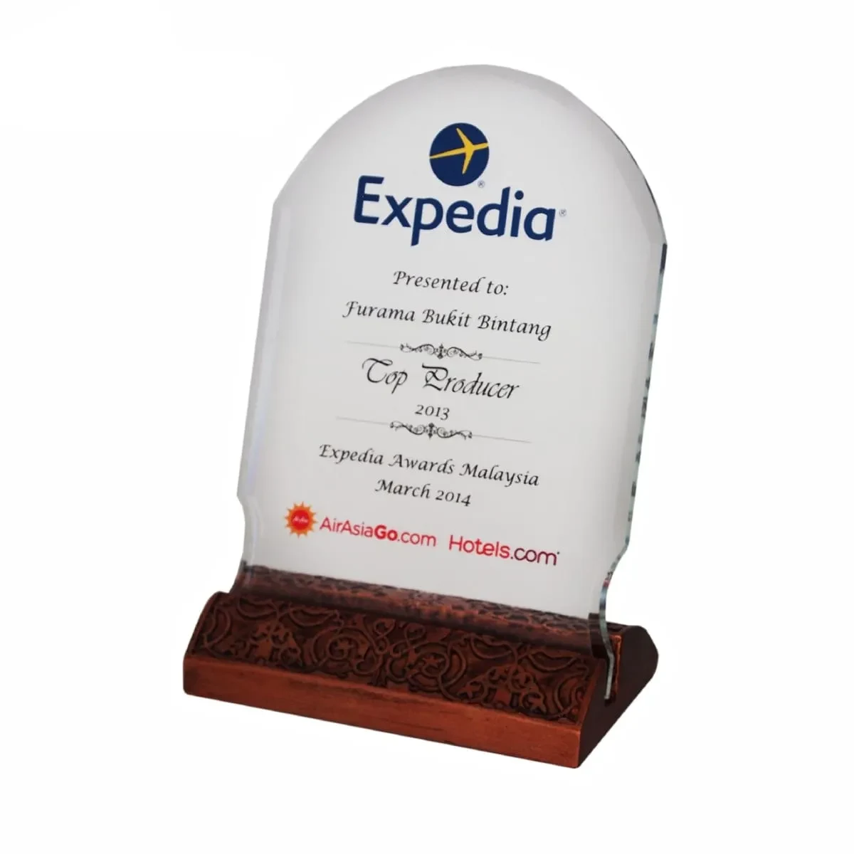 Exclusive Crystal Plaque 3037