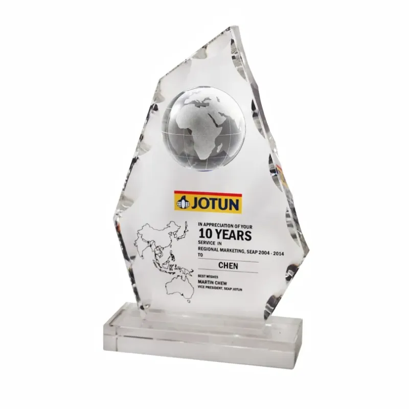 Exclusive Crystal Globe Plaque 3044 product image