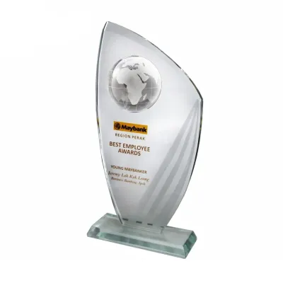 Exclusive Crystal Globe Plaque 3045