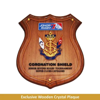 Exclusive Wooden Crystal Plaque 3064