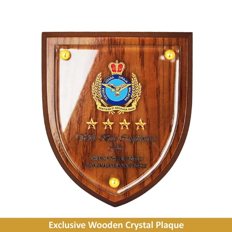 Exclusive Wooden Crystal Plaque 3065 product image
