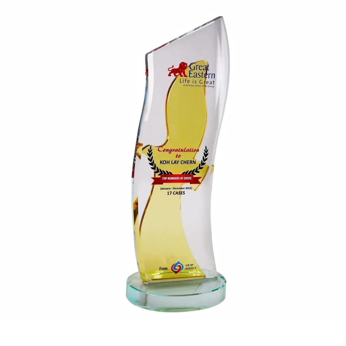 Exclusive Crystal Plaque 3070