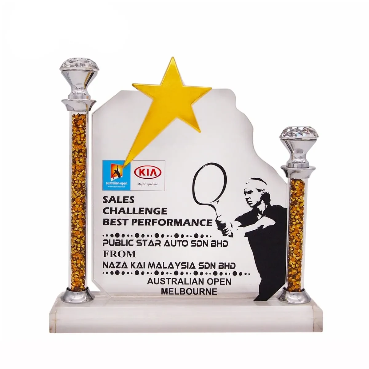Exclusive Crystal Star Plaque 3080