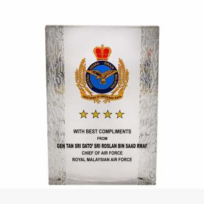 Exclusive Crystal Plaque 3086