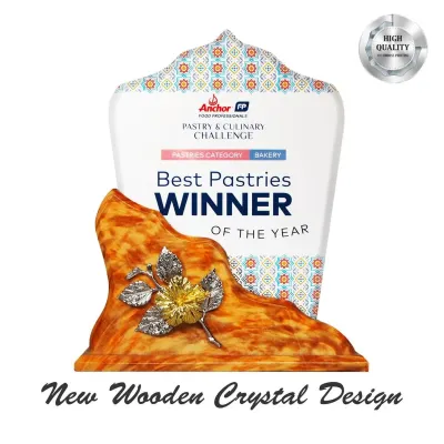Exclusive Wooden Crystal Plaque 3100