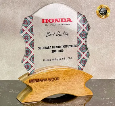 Exclusive Wooden Crystal Plaque 3113