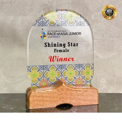 Exclusive Wooden Crystal Plaque 3124