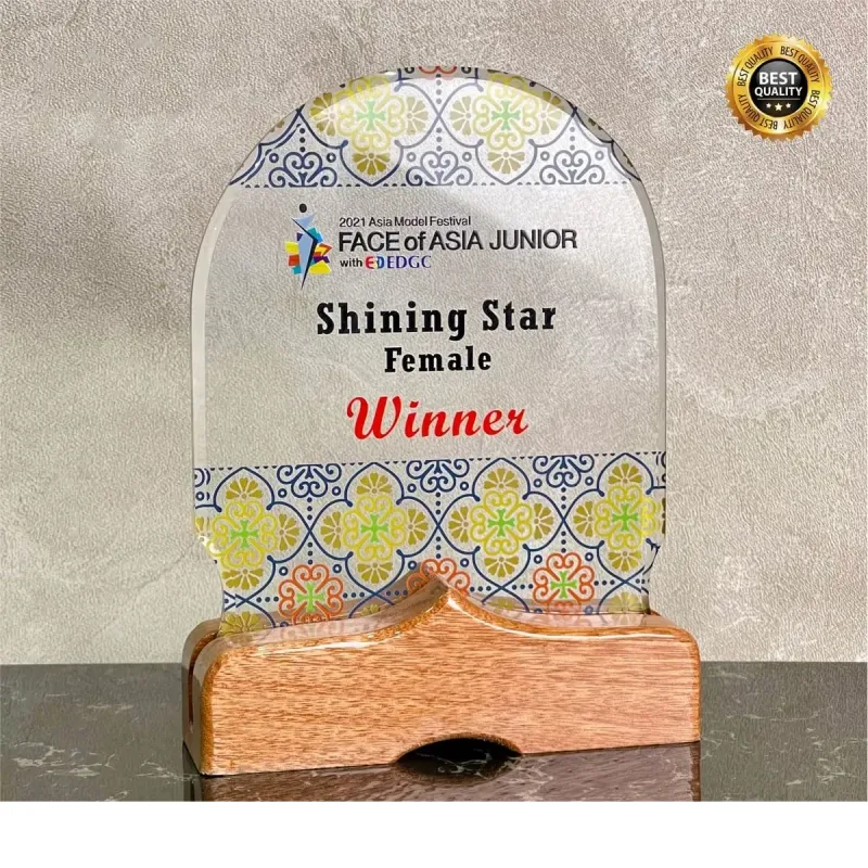 Exclusive Wooden Crystal Plaque 3124 product image