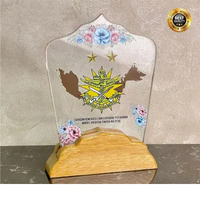 Exclusive Wooden Crystal Plaque 3125