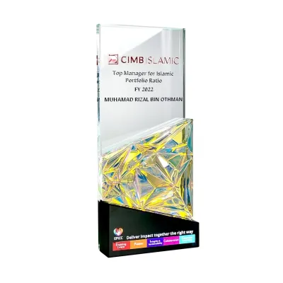 Exclusive Crystal Plaque 3142