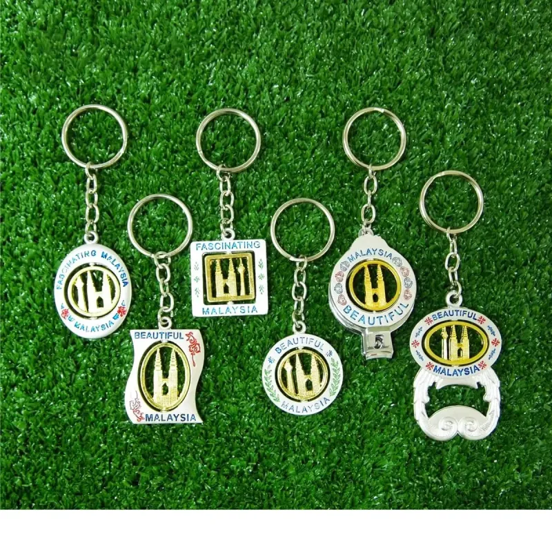 6-in-1 2D Nail Clipper Keychain (GOLD) 31 mixed materials product image