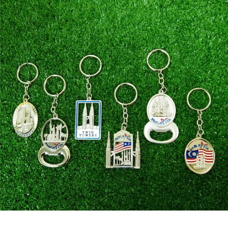 6-in-1 Flag Keychain (CHROMED) 38 mixed materials product image