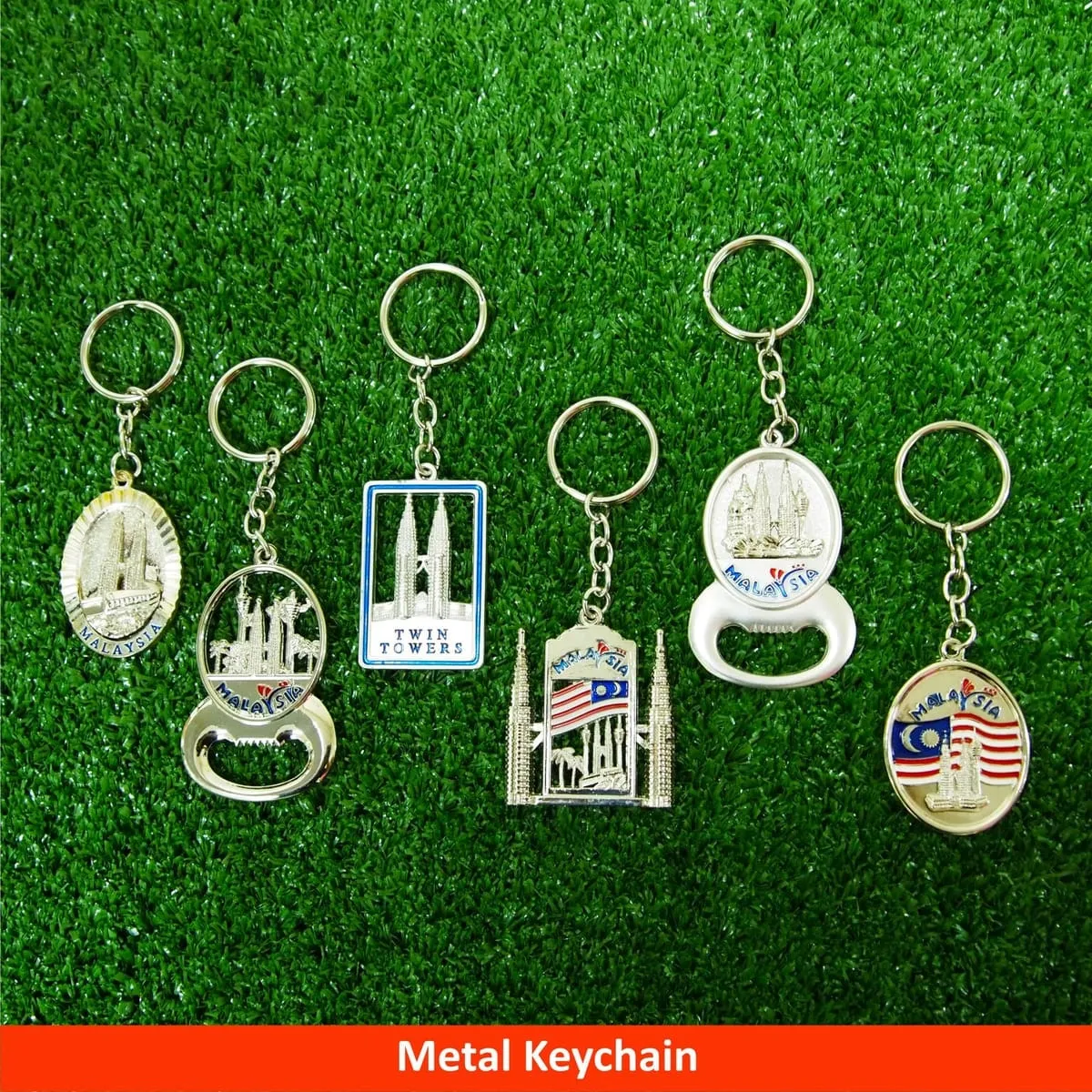 6-in-1 Flag Keychain (CHROMED)