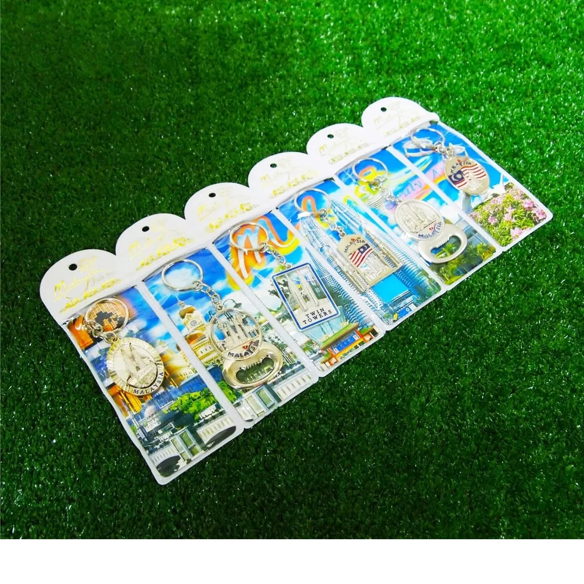 6-in-1 Flag Keychain (CHROMED) 38 mixed materials product image 2