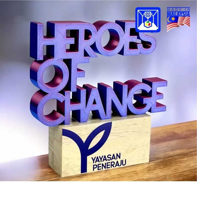 Premium 3D Printed Award 3D27 polymer plastic trophies product image