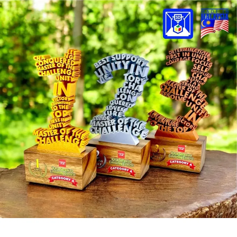 Premium 3D Printed Trophy 3D32 metal trophies product image