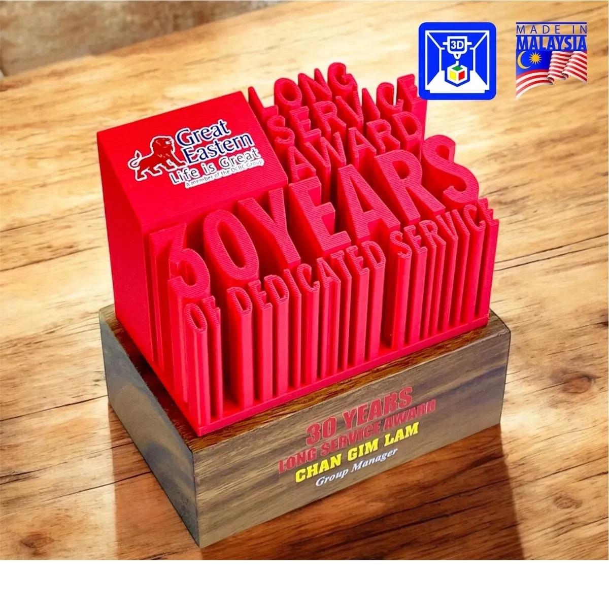 Premium 3D Printed Award 3D33