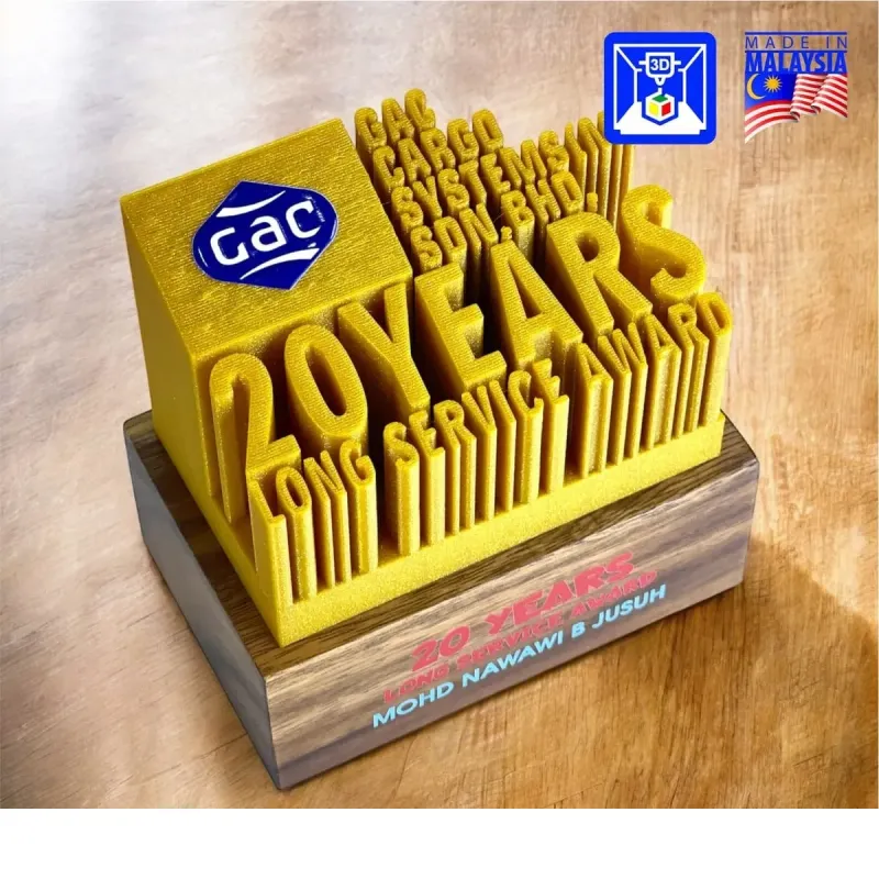 Premium 3D Printed Award 3D36 polymer plastic trophies product image