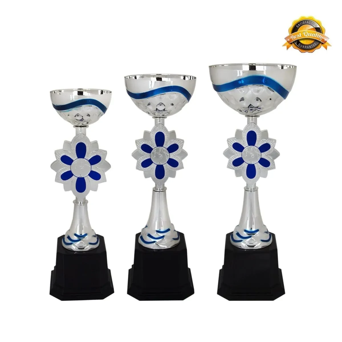 Metal Bowl & Flower Trophy 4015