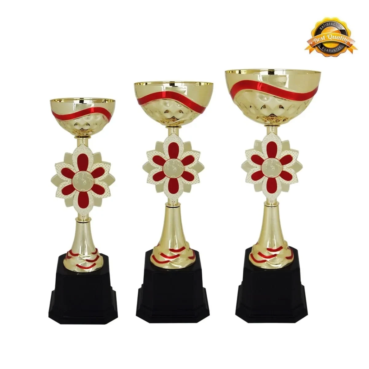 Metal Bowl & Flower Trophy 4016