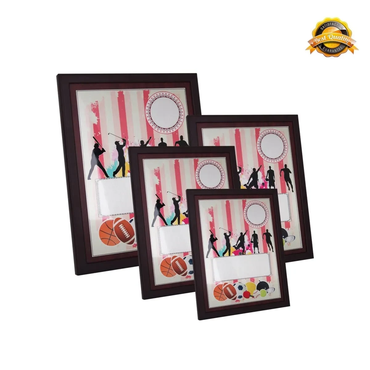 Wooden Plaque with Plastic Stand 4167