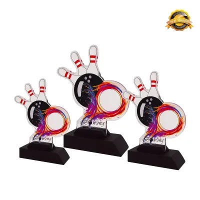 Acrylic Plaque (Bowling) 4254