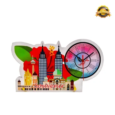 Acrylic Plaque with Clock 4266