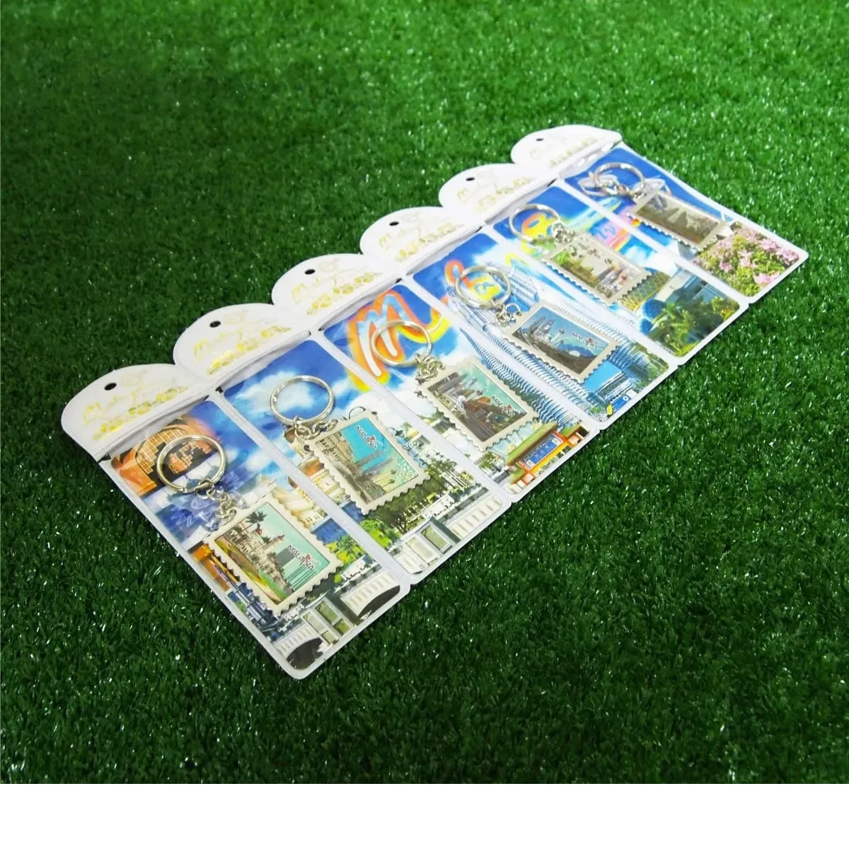 6-in-1 Stamp KL Foil Aluminium Keychain 487 mixed materials product image 2