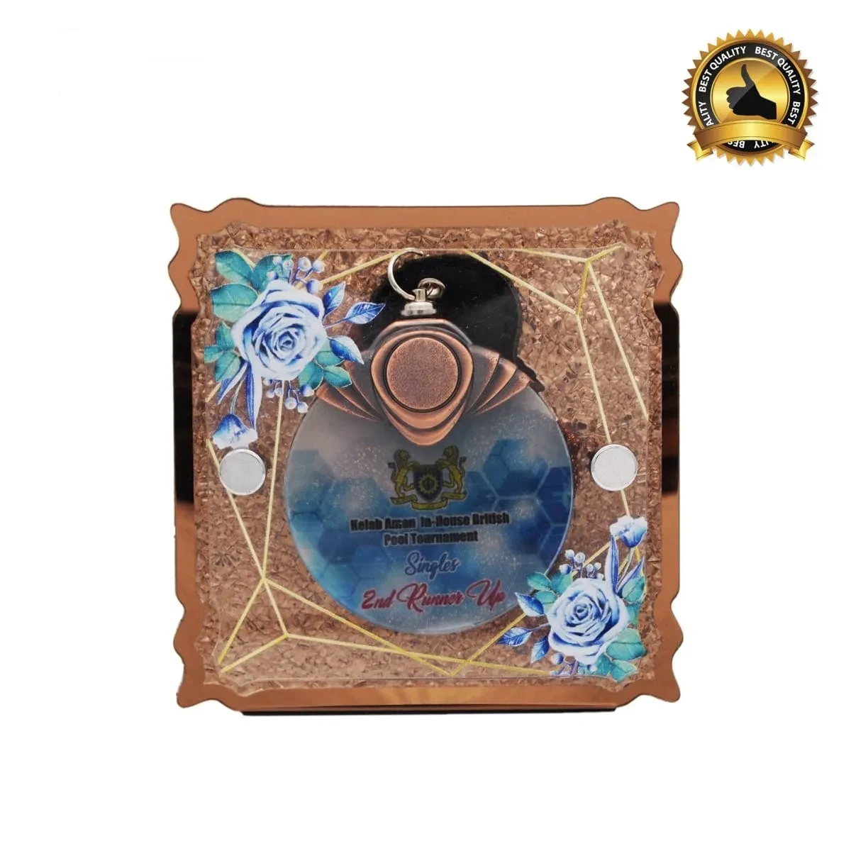 Crystal Hanging Medal with Acrylic Plaque (GOLD, SILVER, BRONZE) 5034 product image 4