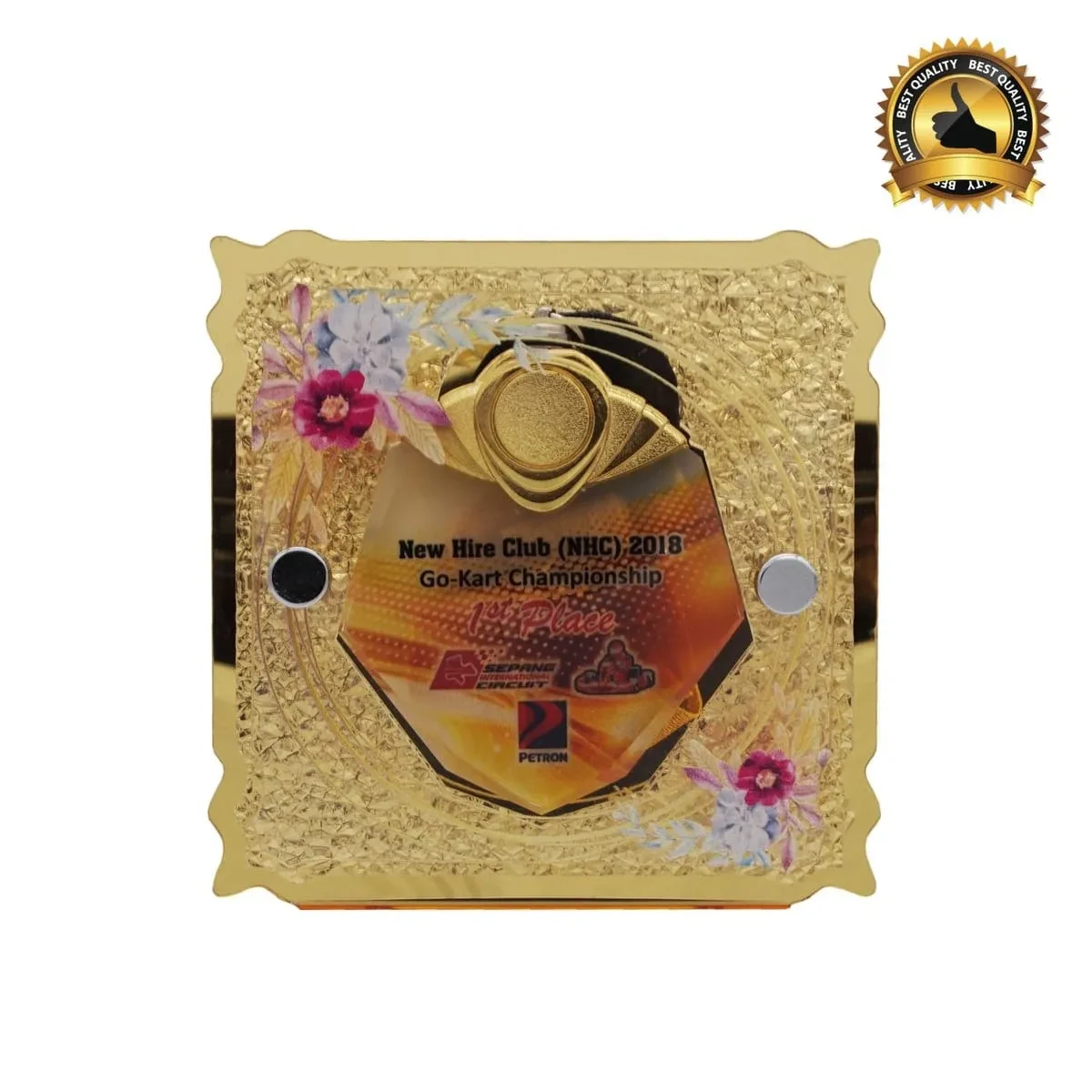 Crystal Hanging Medal with Acrylic Plaque (GOLD, SILVER, BRONZE) 5035 product image 2