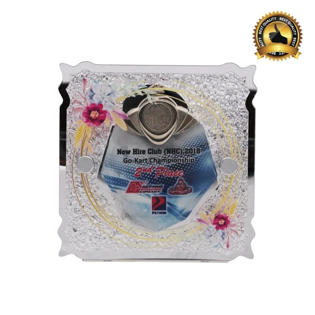 Crystal Hanging Medal with Acrylic Plaque (GOLD, SILVER, BRONZE) 5035 product image 3